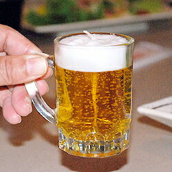 おもしろいキャンドル・ろうそく 好物ローソク「ミニビールジョッキ」【好物キャンドル】【リアル】【カメヤマ】【故人の好物シリーズ】【お墓参り】【お彼岸】【お盆】【故人の好物ローソク】【おもしろキャンドル】【父の日】【beer】【ビール】【喪中見舞】