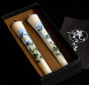 【越後花ろうそく】手描き絵ろうそく「 芍薬 (シャクヤク) 」10cm2本入り【新潟生まれの手描き絵ろうそく】3個までネコポスOK 絵蝋燭 絵ローソク 進物 ギ...