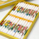 マルエス 花ろうそく〔1号5〕24本入【10T625】1個までネコポス便対応 絵ろうそく 絵蝋燭 ろうそく 転写絵蝋燭 絵柄 和ろうそく 花の絵柄 四季の花 贈...