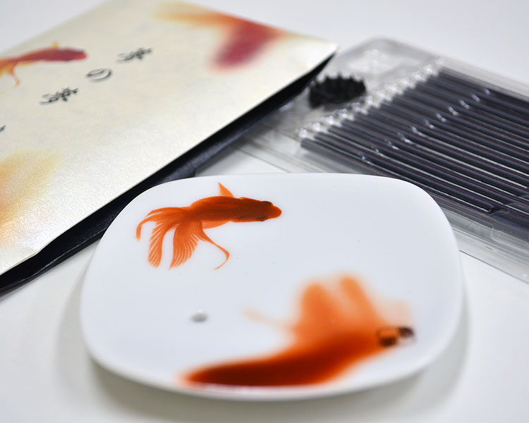 日本香堂 夢の夢 爽水香皿 (さわみず)香皿 香立て 和 和の香り 夏 お香 室内香 ギフト プレゼント インセンスホルダー スティック 線香 四季折々 日本 ...