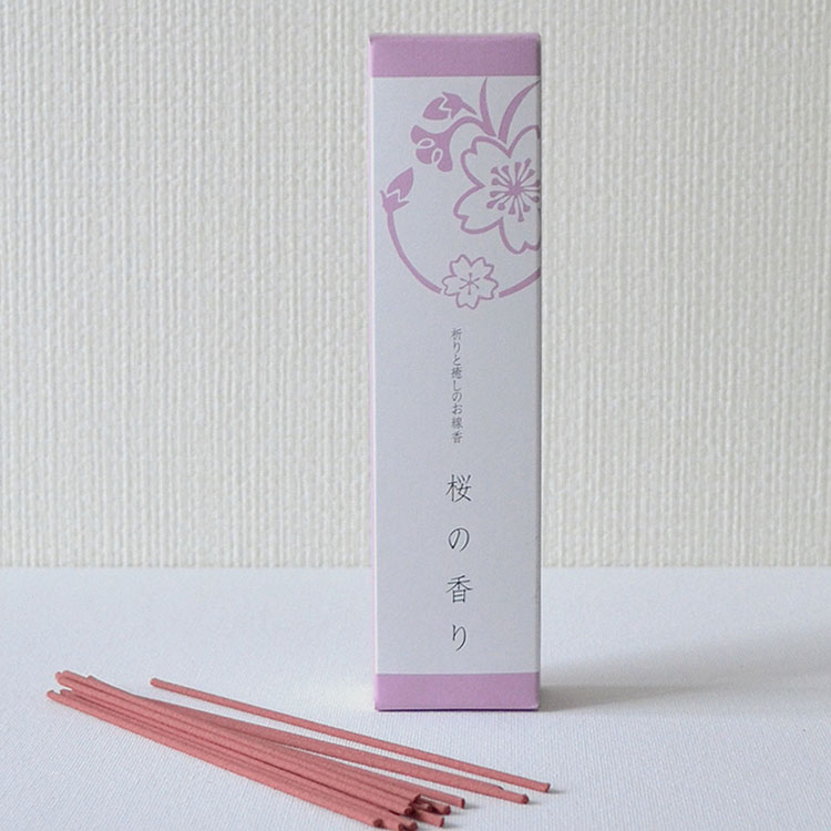 樂天商城 - 祈りと癒しのお線香 [桜の香り] スリム箱〔約70本〕在庫限り 悠々庵 祈り お線香 癒し お香 部屋香 お供え ギフト 花 インセンス ルームフレグランス リビング お盆 お彼岸 贈答 日本製 INCENSE