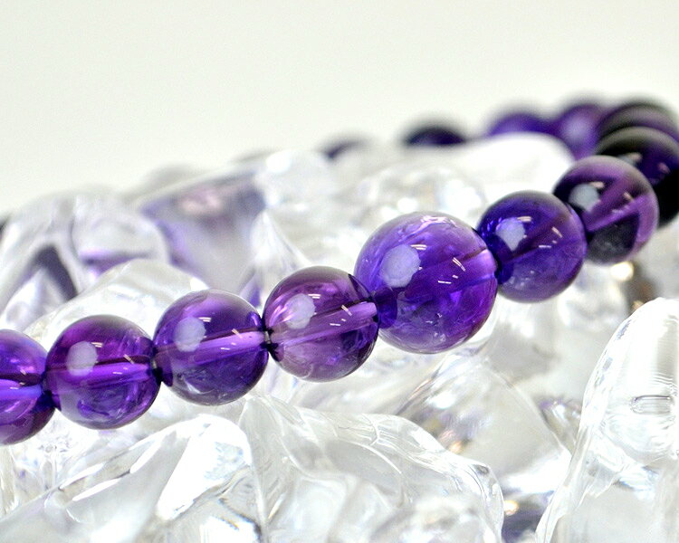 樂天商城 - 【ポイント10倍(〜4/27 9:59)】【サイズ変更可能】腕輪念珠「パープルクォーツ」8mm22珠【ネコポス便対応】【数珠ブレスット】【ブレス】【天然石】【パワーストーン】【腕輪ブレスレット】【数珠】【アクセサリー】【お守り】【厄除け】【祈願成就】