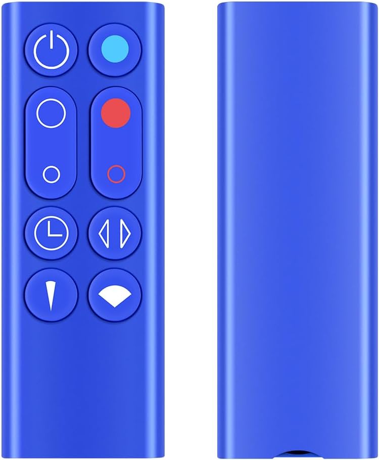 AM09リモコン for ダイソン Dyson Hot + Cool 扇風機 暖房・冷房ファン 加湿器 空気清浄機ファン用 966538-01 互換品 ブルー