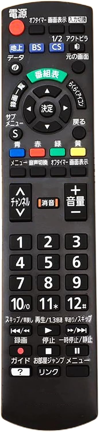 テレビリモコン N2QAYB001017 テレビ リモコン panasonic ビエラ リモコン 交換用 テレビリモコン パナソニック テレビリモコン 汎用 テレビ の リモコン 適用 TH-19C300 TH-24C300 TH-32C300 TH-42C300 TH-50C300 TH-19C305 TH-50C305等 対応viera リモコン N2QAYB000721等