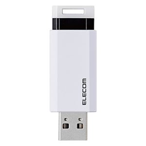 【5個セット】 エレコム USB3.1(Gen1)対応 ノック式USBメモリ ホワイト MF-PKU ...
