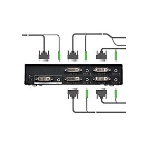 サンワサプライ フルHD対応DVIディスプレイ分配器 4分配 VGA-DVSP4 1台