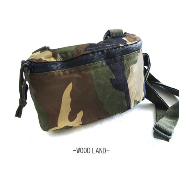 ショルダーポーチウッドランド撥水加...