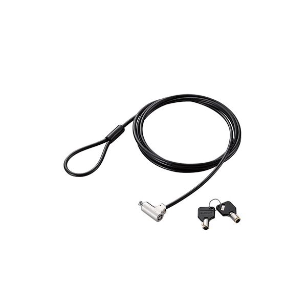 エレコム セキュリティワイヤー/シリンダー錠/シリンダーサイズ直径12mm ESL-7U