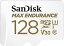 SanDisk 128GB MAX Endurance microSDXC Card with Adapter for Home Security Cameras and Dash cams - C10, U3, V30, 4K UHD, Micro