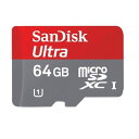 サンディスク SanDisk microSDXC UHS-I 64GB クラス10 SD変換アダプタ付 SDSDQUA-064G-U46A