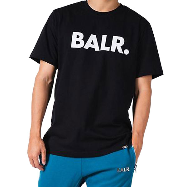 <全品10%OFFクーポン発行中> ボーラー(BALR.) B11121048 BLK サッカー BRAND STRAIGHT T-SHIRT 半袖Tシャツ 2...