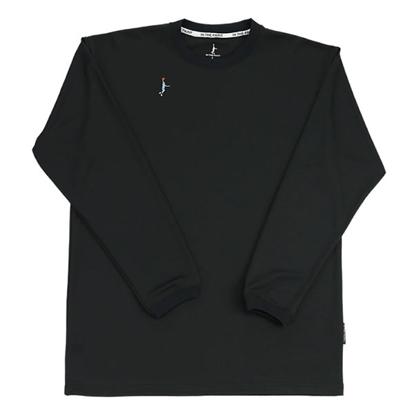 ＜全品10%OFFクーポン発行中＞ ＜ネコポス発送 送料無料＞ インザペイント（IN THE PAINT）　ITP24410 BLK　バスケットボール　長袖 L/S Tシャツ T-SHIRTS　24FW
