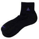 ＜全品10%OFFクーポン発行中 4/29 23:59まで＞ LEGIT（レジット）　LESO02 BLKPPL　バスケットボール　SHORT SOCKS　ショート丈ソックス　23SS