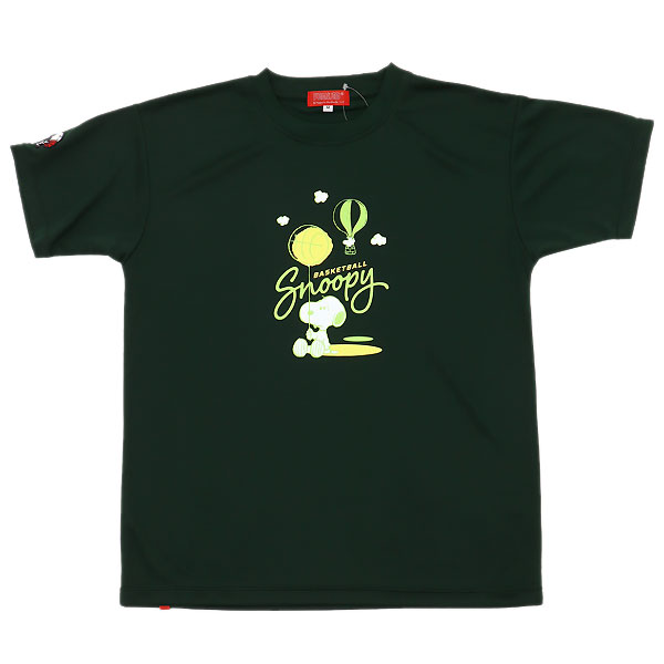 Rakuten - ＜全品10%OFFクーポン発行中＞ ＜ネコポス発送 送料無料＞ BALL LINE（ボールライン）　PNU170708 GRN バスケットボール PEANUTS S/S プリント Tシャツ 25SS