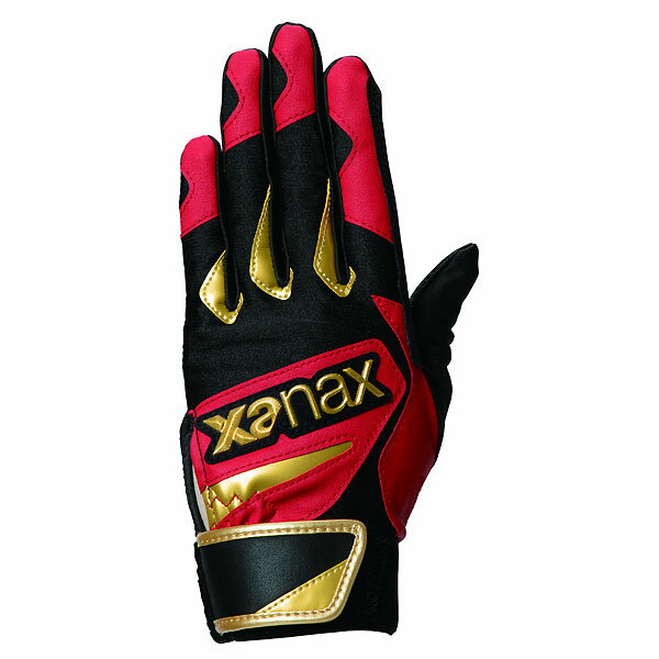 ＜全品10%OFFクーポン発行中＞ ＜ネコポス発送 送料無料＞ ザナックス（XANAX）　BBG111J 9023　野球　ジュニア バッティンググローブ 打撃・守備兼用 手袋 両手用 25SS