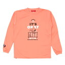 <ネコポス発送 送料無料> BALL LINE(ボールライン) PNU672107 CRL バスケットボール Tシャツ PEANUTS ロングスリーブシャツ 25FW