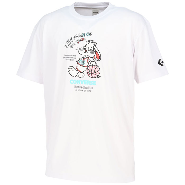 Rakuten - ＜全品10%OFFクーポン発行中＞ ＜ネコポス発送 送料無料＞ CONVERSE（コンバース）　CB261359 1100　バスケットボール　プリントTシャツ 26SS