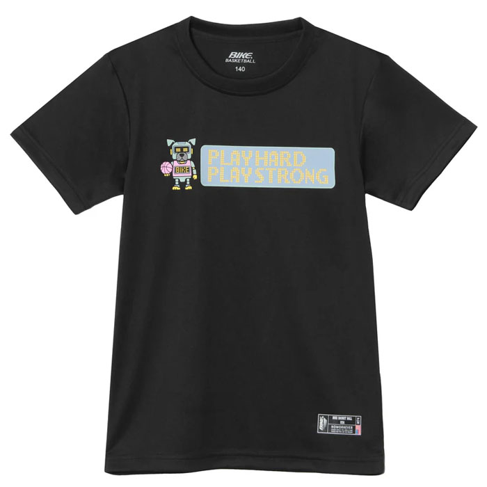 ＜全品10%OFFクーポン発行中＞ ＜ネコポス発送 送料無料＞ バイク（BIKE） BK6819 0500 バスケットボール ジュニア プラクティスシャツ グラフィック プリント S/S Tシャツ 26SS
