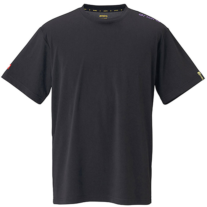 メーカー andro（アンドロ） カテゴリー 卓球 分類 ゲームシャツ 商品名 andro（アンドロ）　300023020　卓球　ANDRO NAPA T-SHIRTS DRY ブラック×パープル　26SS 品番 AND-300023020 カラー・仕様・サイズ 素材：ポリエステル100% 男女兼用 公認:J.T.T.A.A(日本卓球協会) 機能：吸汗速乾、UVカット 生産国：中国 商品説明 吸水速乾、UVカットに加えドライタッチ機能により汗を吸い上げ、素早く蒸発させる高機能ゲームシャツ。チームウェアにもオススメ。 　 　 　 　 　 　 　 　 ※この商品のカラーは、 ブラック×パープル となります。