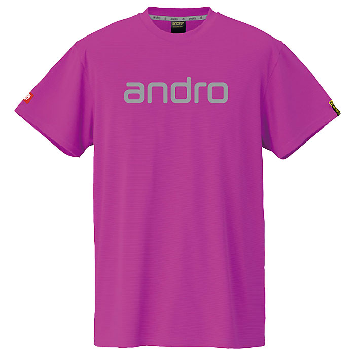 Rakuten - ＜全品10%OFFクーポン発行中＞ ＜ネコポス発送 送料無料＞ andro（アンドロ）　300023050　卓球　アンドロ ナパTシャツ デオ ピンク×シルバー　26SS