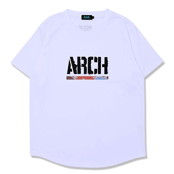 ＜全品10%OFFクーポン発行中＞ ＜ネコポス発送 送料無料＞ ARCH（アーチ）　T126101 WHT　バスケットボール　Tシャツ　duck camo tee DRY 26SS