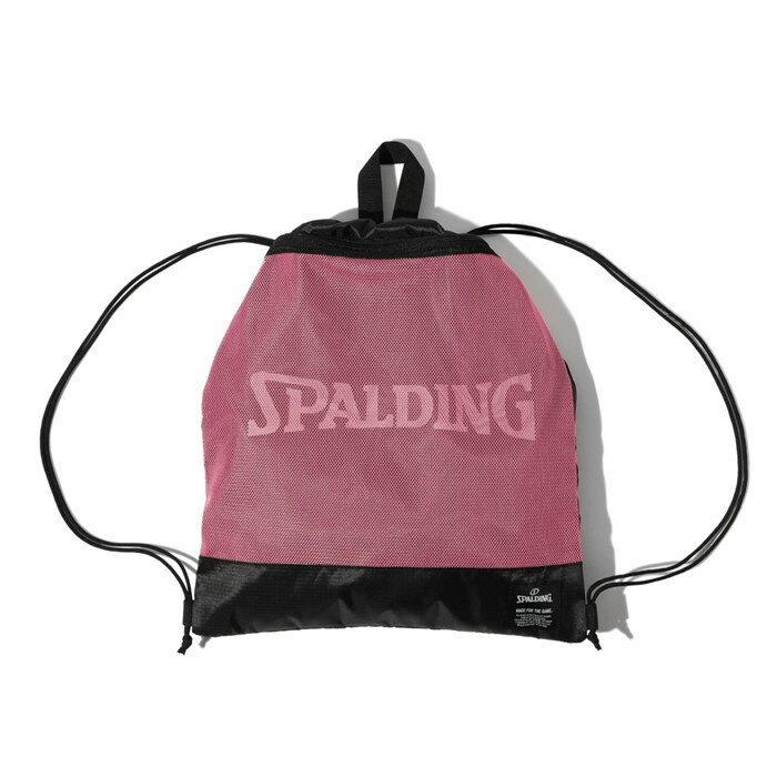 Rakuten - ＜全品10%OFFクーポン発行中＞ ＜ネコポス発送 送料無料＞ SPALDING（スポルディング）　42-018MG　バスケットボール　バック　デイリー ナップサック ブラック×マゼンタ　26SS