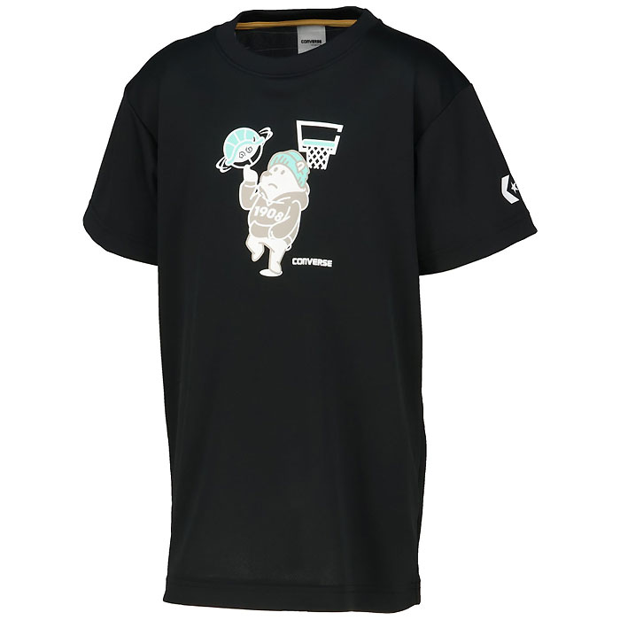 メーカー CONVERSE（コンバース） カテゴリー バスケットボール 分類 Tシャツ 商品名 CONVERSE（コンバース）　CB462352 1911 バスケットボール　ジュニア プリントTシャツ 26FW 品番 CON-CB462352-1911 カラー・仕様・サイズ カラー：1911（ブラック×ホワイト） 素材：ポリエステル100% 機能：吸汗速乾/UVカット 対象：ジュニア 生産国：中国製 商品説明 亀のキャラクターをボールに見立て、遊び心のあるホワイトベアーを描いたキャラクターデザインのJrプラクティスTシャツ。柔らかな肌触りに吸汗速乾を兼ね揃えたスポーツ向けアイテム。 　 　 　 　 　 　 　 　 ※この商品のカラーは、 1911（ブラック×ホワイト） となります。