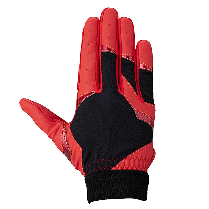 メーカー ミズノ（MIZUNO） カテゴリー 野球 分類 守備グローブ 商品名 ミズノ（MIZUNO）　1EJEY11362 野球　ジュニア 守備グローブ ガチ 守備手袋　右手用 26AW 品番 MZ-1EJEY11362 カラー・仕様・サイズ カラー：62（ブラック×レッド×レッド） 素材掌部：合成皮革甲部：合成繊維/合成皮革 サイズ：JS（16-17cm）/JM（18-19cm）/JL（20-21cm） 仕様：右手用 対象：ジュニア 生産国：インドネシア製 商品説明 汗のこもりやすい掌中央部に通気性の高いメッシュ素材を配置。捕球時の握る動作の際に最も重要とされる小指・薬指・中指にグリップ性の高い素材を配置。捕球時の衝撃を緩和する為に緩衝効果の高い専用パッドを広範囲で配置。 　 　 　 　 　 　 　 　 ※この商品のカラーは、 62（ブラック×レッド×レッド） となります。