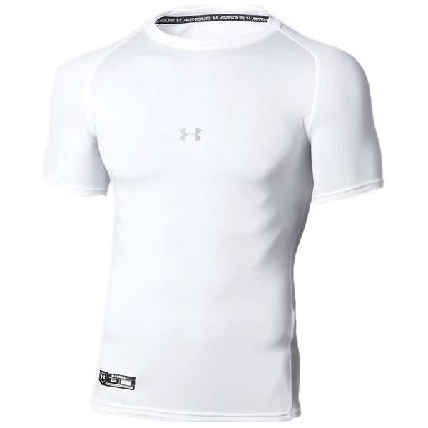 樂天商城 - ＜全品10%OFFクーポン発行中＞ ＜ネコポス発送 送料無料＞ アンダーアーマー（UNDER ARMOUR）　1358643　100　野球　アンダーシャツ　UA ヒートギアアーマー コンプレッション ショートスリーブ クルー　20FW