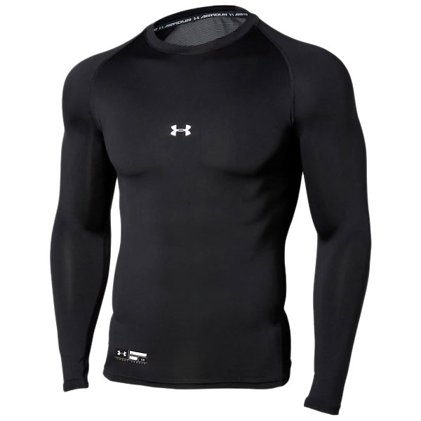 Rakuten - ＜全品10%OFFクーポン発行中＞ ＜ネコポス発送 送料無料＞ アンダーアーマー（UNDER ARMOUR）　1358646　001　野球　アンダーシャツ　UA ヒートギアアーマー コンプレッション ロングスリーブ クルー　20FW
