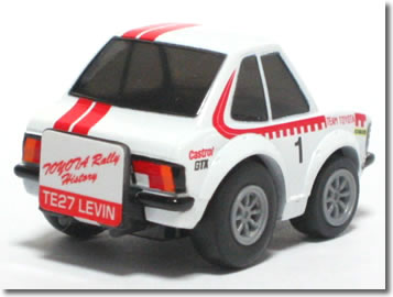 カーホビーショップ アンサーの【単品】チョロQ トヨタ カローラレビン (TE27) No.1 ※専用ケース・台座付｜アングル2