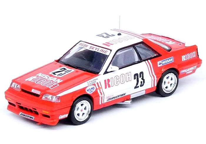 INNO Models 1/64 日産 スカイライン GTS-R (R31) RICOH No.23 JTCC 1988