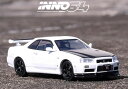 INNO Models 1/64 日産 スカイライン GT-R (R34) V-Spec II N1 ホワイト (カーボンフード)