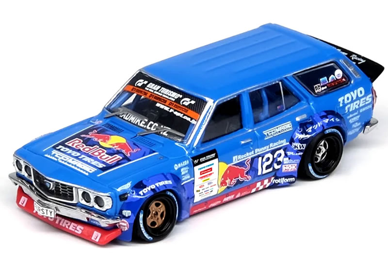 乐天商城 - INNO Models 1/64 マツダ RX-3 ステーションワゴン 1976 D1GPシリーズ 2024 MAD MIKE