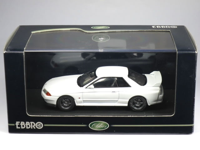 ※外箱痛み小有※【絶版品】 エブロ 1/43 スカイライン GT-R (R32) ホワイト