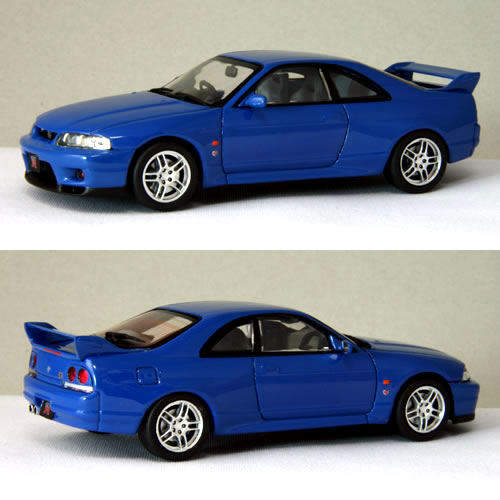 エブロ 1/43 スカイライン R33 GT-R Vスペック 1995 ブルー