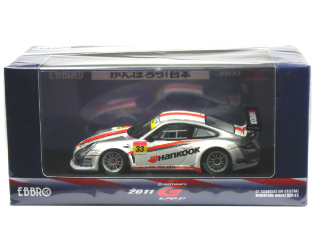 乐天商城 - エブロ 1/43 スーパーGT 2011 HANKOOK ポルシェ No.33