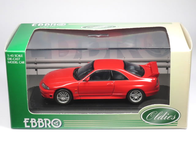 【絶版品】 エブロ 1/43 スカイライン R33 GT-R Vスペック 1996 レッド