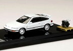 Hobby JAPAN 1/64 ホンダ CR-X SiR (EF8) 1989 ホワイト (エンジンディスプレイモデル付)