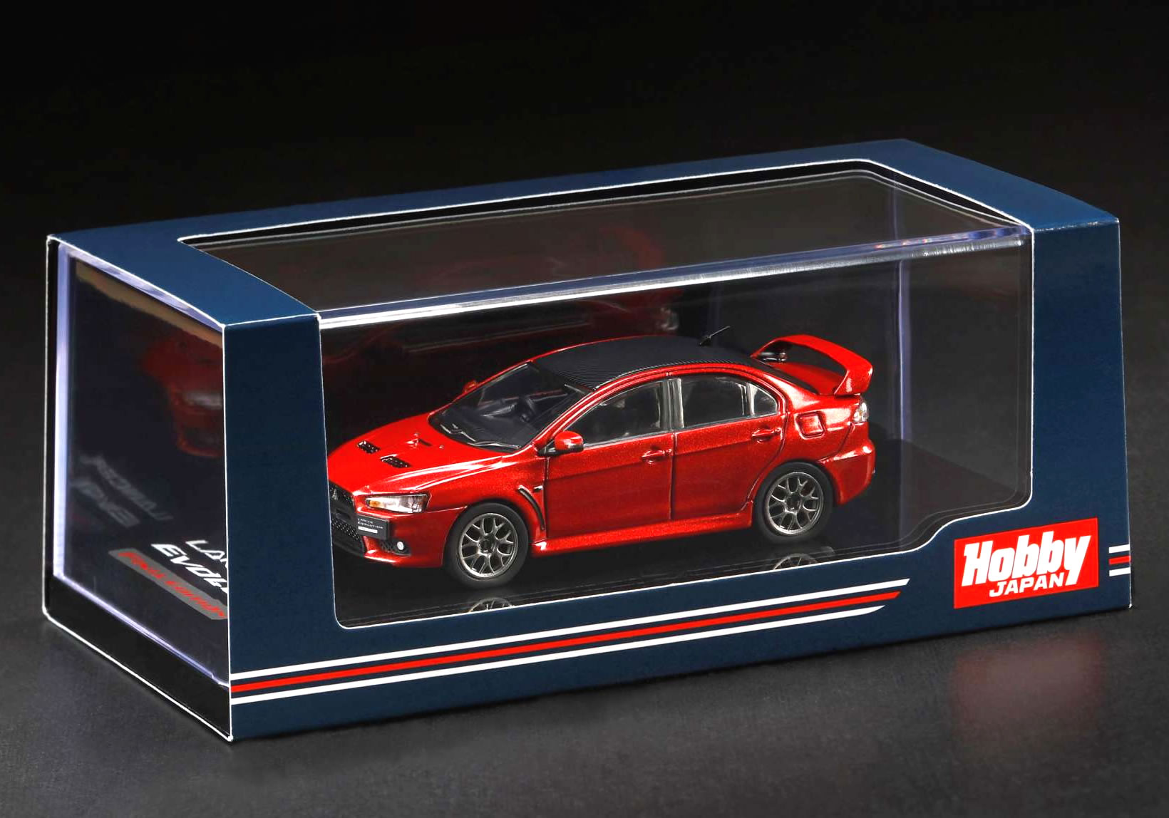 Hobby JAPAN 1/64 三菱 ランサー エボリューション X ファイナルエディション レッドメタリック (カーボンルーフ)