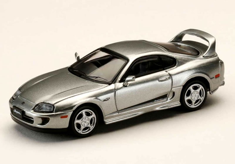 Other - Hobby JAPAN 1/64 トヨタ スープラ RZ (JZA80) 純正オプション装着車 シルバーメタリックグラファイト (アクティブスポイラーパーツ付)