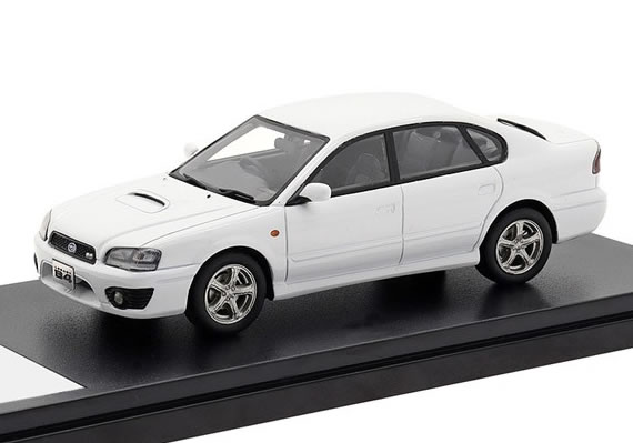 ハイストーリー 1/43 スバル レガシー B4 RSK 2001 ピュアホワイト