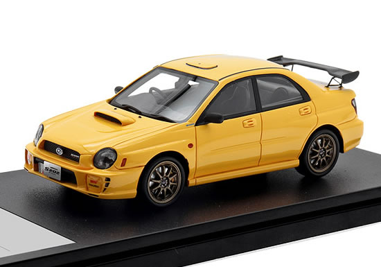 Hot Wheels - ハイストーリー 1/43 スバル インプレッサ S202 STi Version 2002 アストラルイエロー