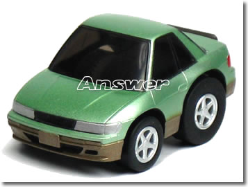 【単品】チョロQ シルビア S13 グリーンII (クリアケース入)