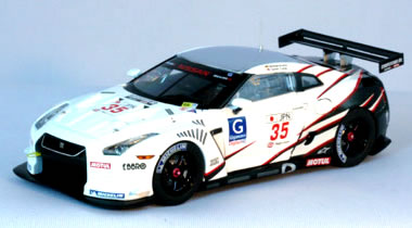 乐天商城 - エブロ 1/43 NISSAN R35 GT-R GT1 No.35 シルバーストーン 2009