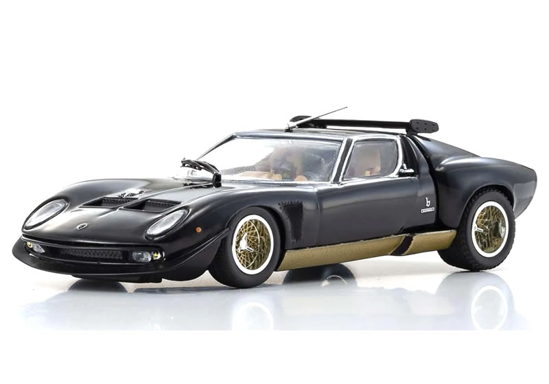 Lamborghini - 京商 1/43 ランボルギーニ ミウラ SVR ブラック/ゴールド