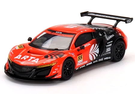 【日本限定品】MINI GT 1/64 SUPER GT 2022 Honda NSX GT3 EVO22 ARTA No.55 (左ハンドル)のサムネイル