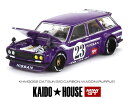 MINI GT 1/64 ダットサン 510 ワゴン KAIDO★HOUSE カーボンファイバー V1 (右ハンドル)