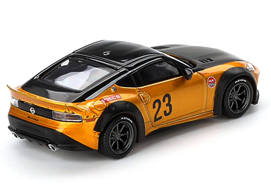カーホビーショップ アンサーのMINI GT 1/64 日産 フェアレディ Z LB★NATION WORKS LBゴールド (右ハンドル)｜アングル2
