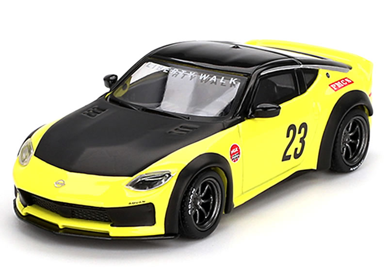 乐天商城 - MINI GT 1/64 日産 フェアレディ Z LB★NATION WORKS イカズチイエロー (右ハンドル)